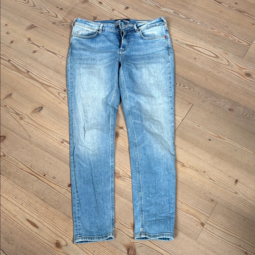 Scotch & Soda Light Blue Straight Leg Jeans